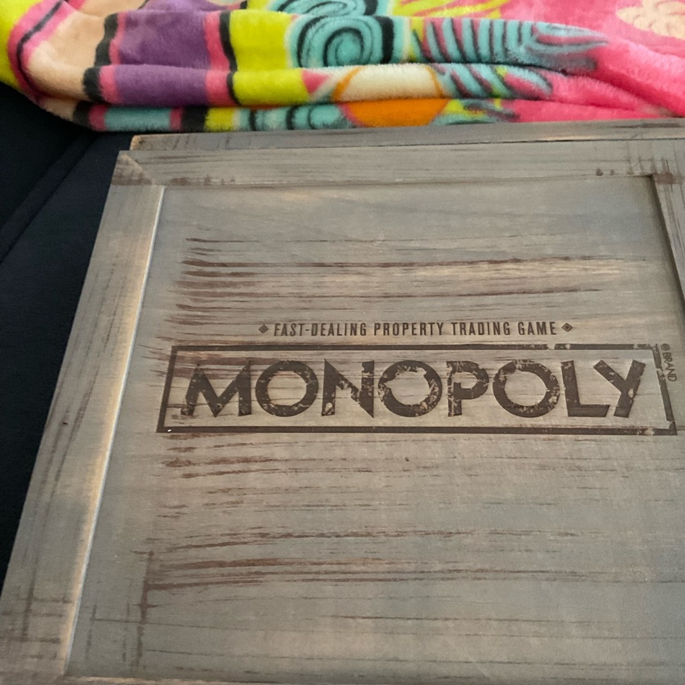 Monopoly Vintage Rustic Gray Board Game